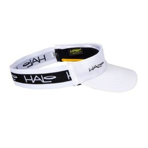 White Halo visor running triathlon tennis sports